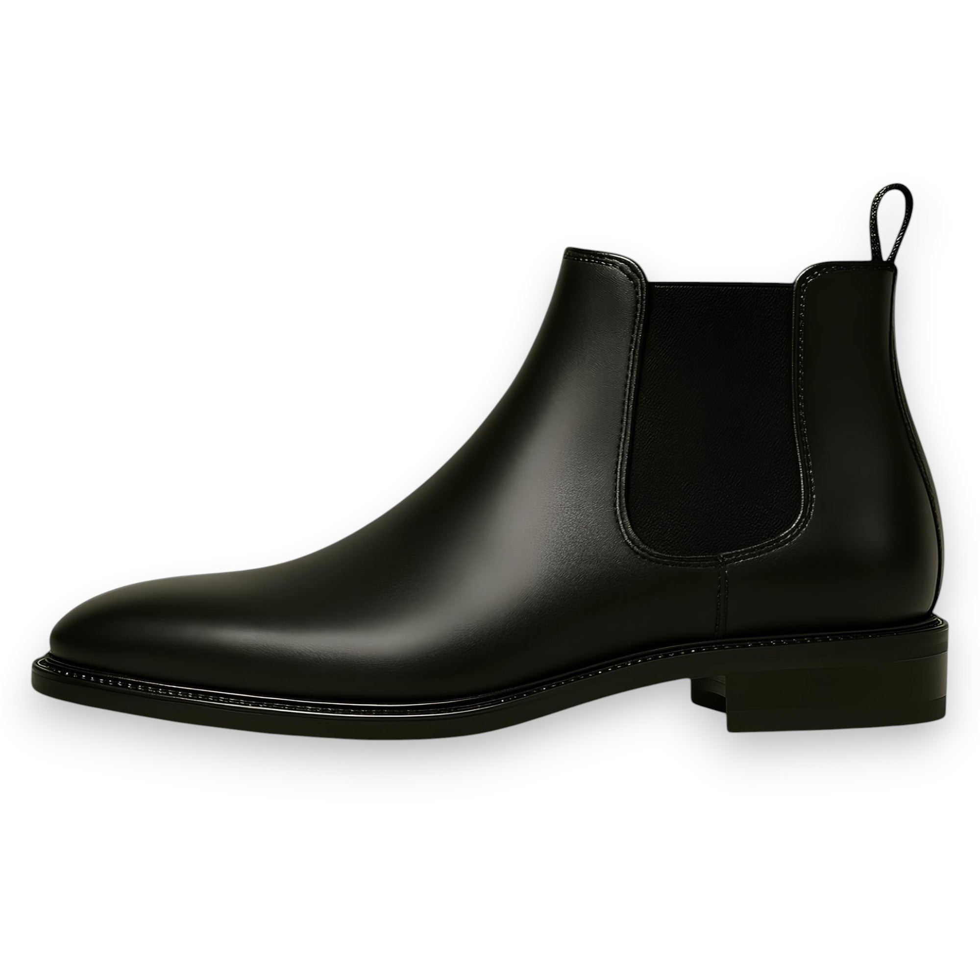 SaintGarnier™ | Men’s Polished Leather Chelsea Boots