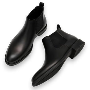 SaintGarnier™ | Men’s Polished Leather Chelsea Boots