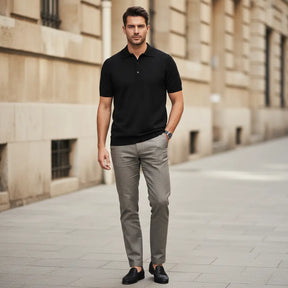 SaintGarnier™ Men’s Classic Cotton Polo Shirt