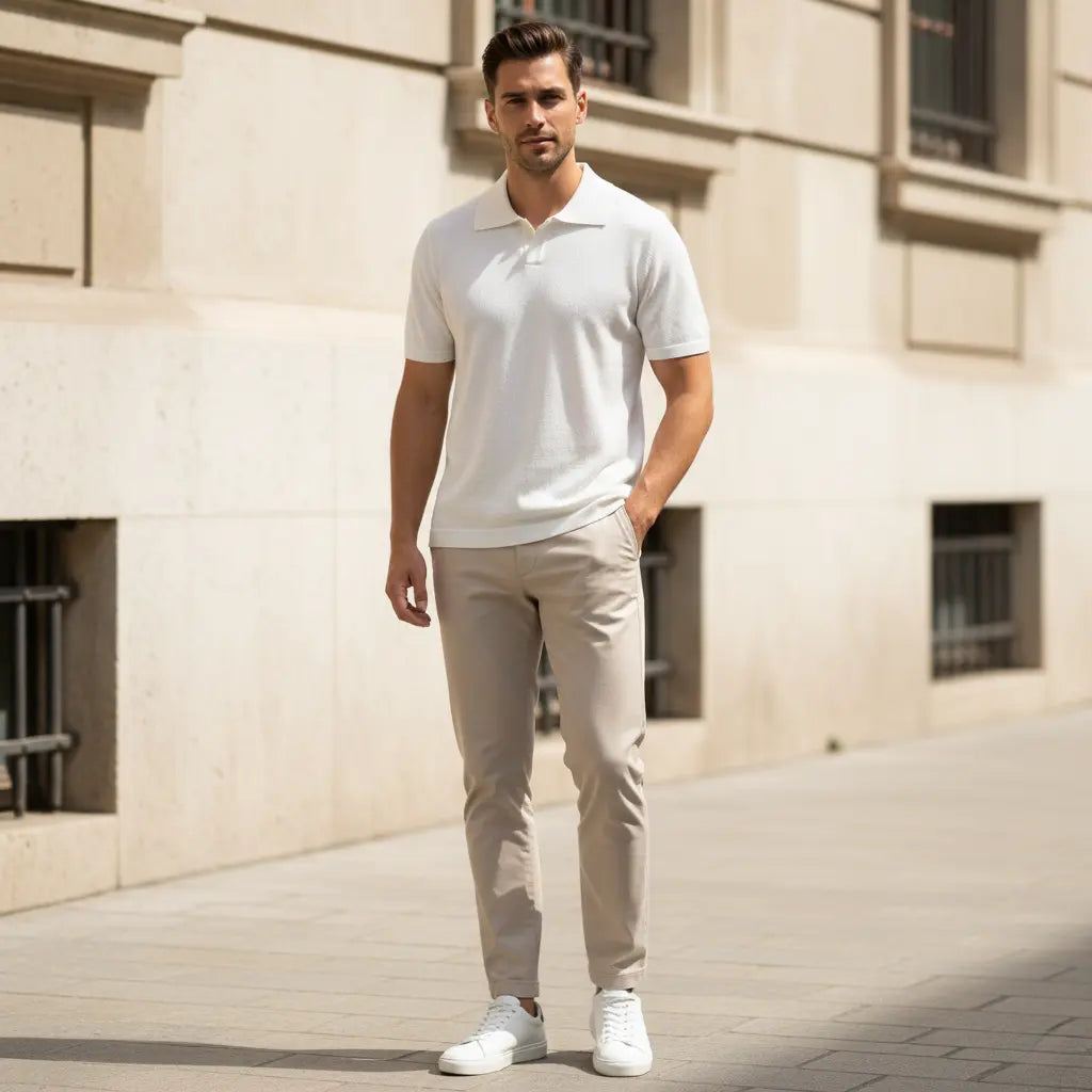 SaintGarnier™ Men’s Classic Cotton Polo Shirt