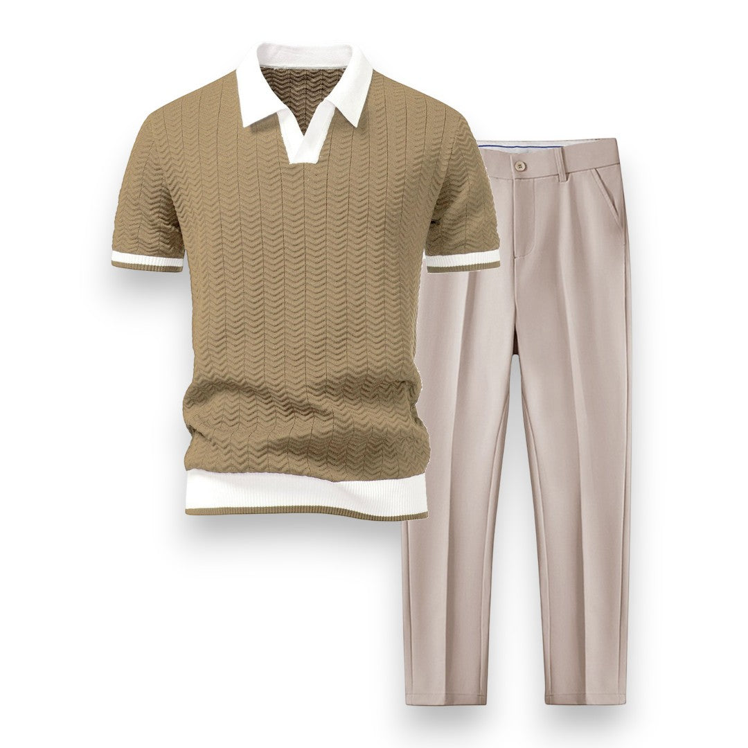 SaintGarnier™ | Milano Texture Set – Polo & Tailored Trousers