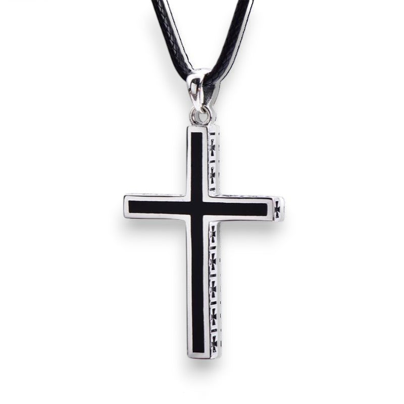 SaintGarnier™ | Minimalist Retro Cross Necklace – Timeless Faith