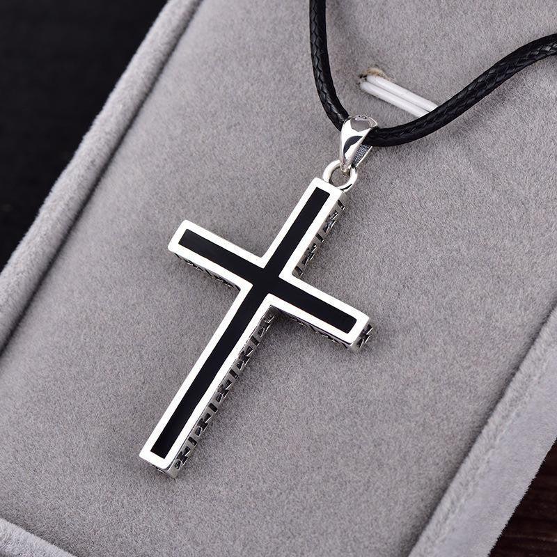 SaintGarnier™ | Minimalist Retro Cross Necklace – Timeless Faith