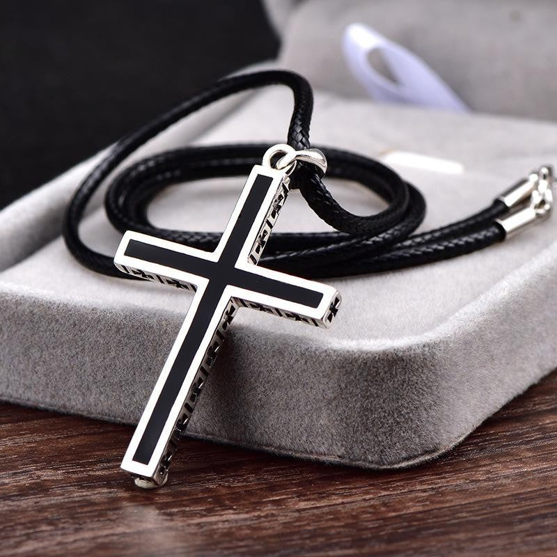 SaintGarnier™ | Minimalist Retro Cross Necklace – Timeless Faith