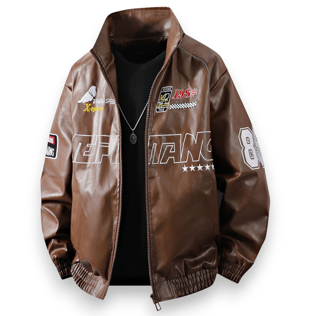 SaintGarnier™ | Monaco Racing Leather Jacket