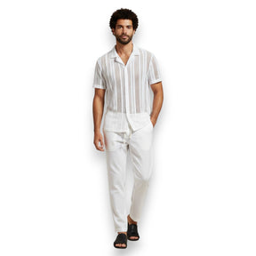 SaintGarnier™ | Monochrome Summer Set – Black & White Casual Elegance