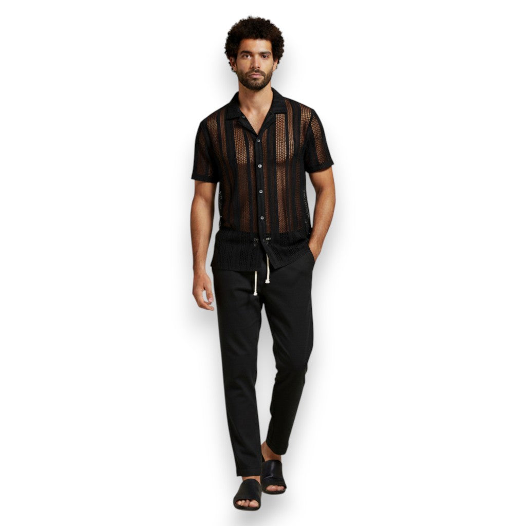 SaintGarnier™ | Monochrome Summer Set – Black & White Casual Elegance