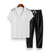 SaintGarnier™ | Monochrome Summer Set – Black & White Casual Elegance