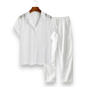 SaintGarnier™ | Monochrome Summer Set – Black & White Casual Elegance