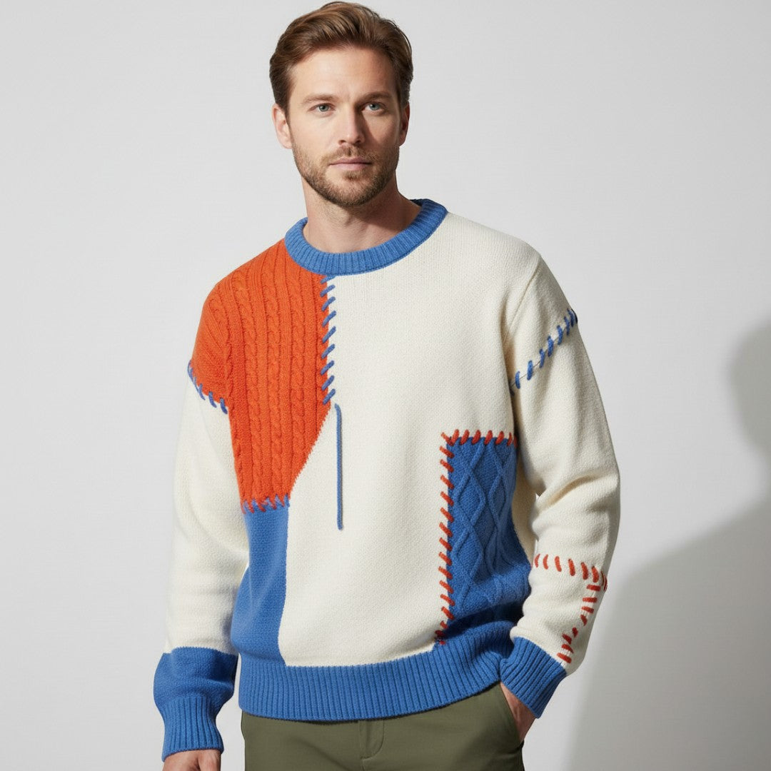 SaintGarnier™ | Mosaic Patchwork Sweater