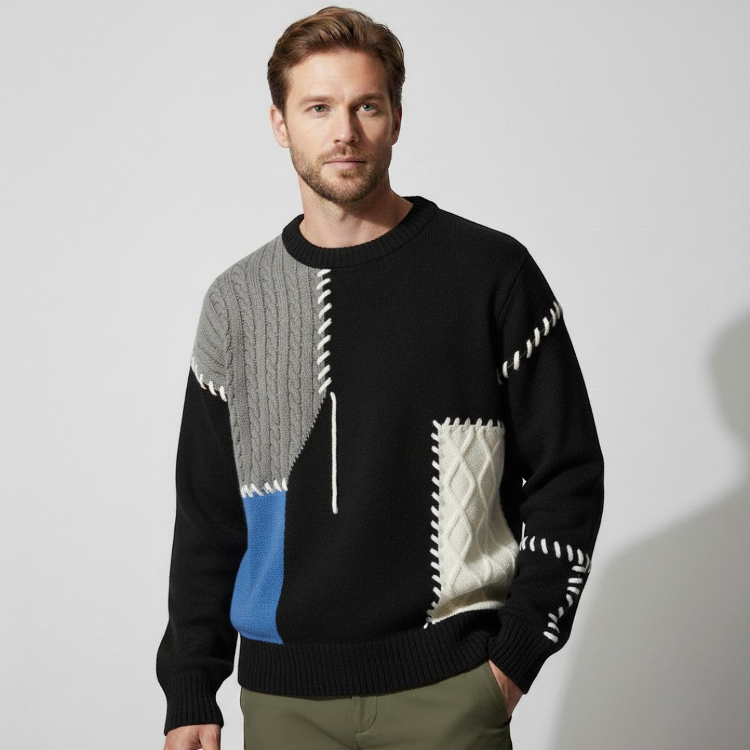 SaintGarnier™ | Mosaic Patchwork Sweater