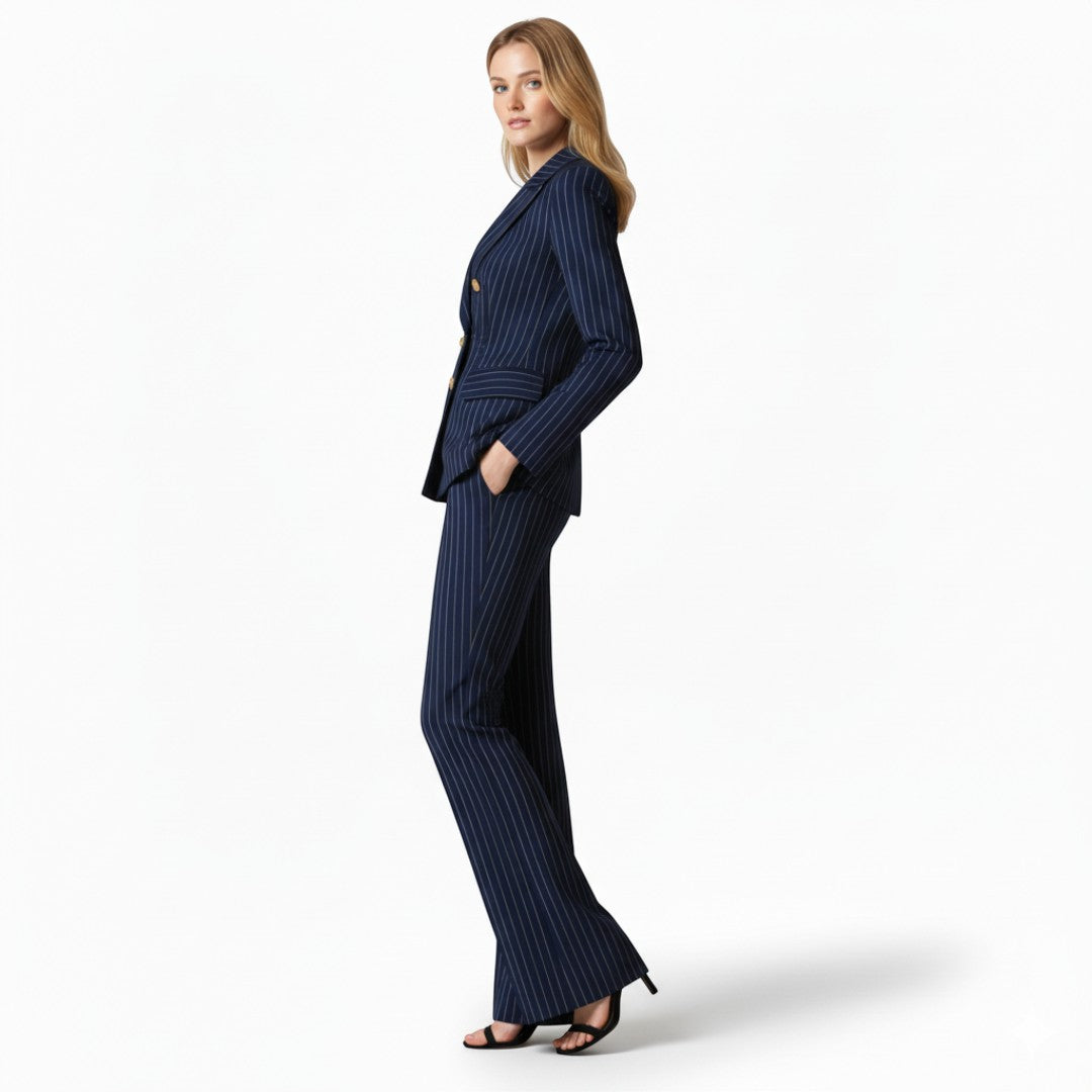 SaintGarnier™ | Navy Pinstripe Power Suit