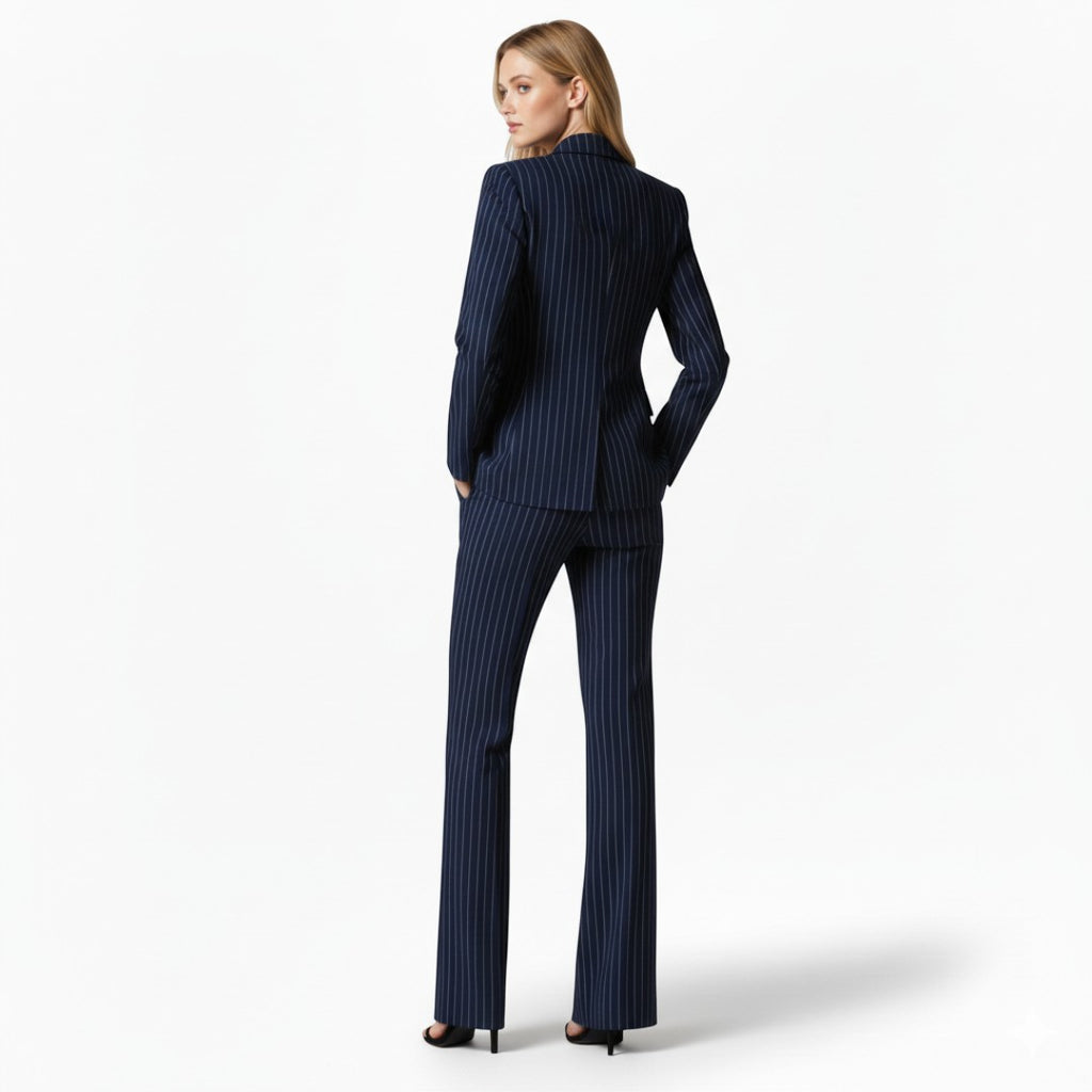 SaintGarnier™ | Navy Pinstripe Power Suit