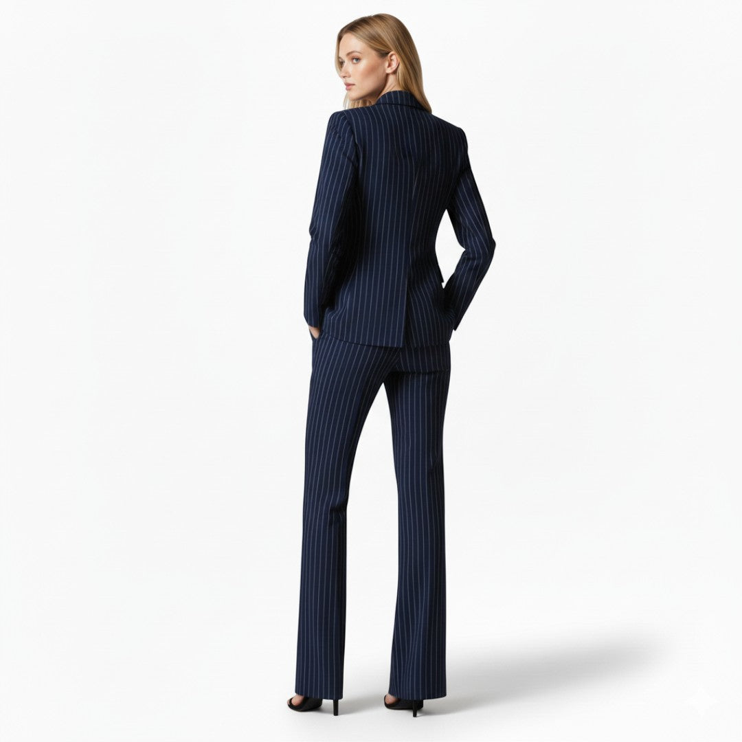 SaintGarnier™ | Navy Pinstripe Power Suit