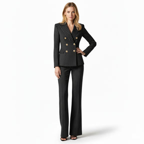 SaintGarnier™ | Navy Pinstripe Power Suit