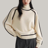 SaintGarnier™ | Noémie Contrast Knit Sweater