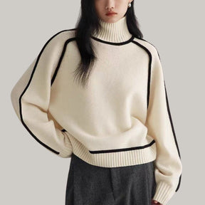 SaintGarnier™ | Noémie Contrast Knit Sweater