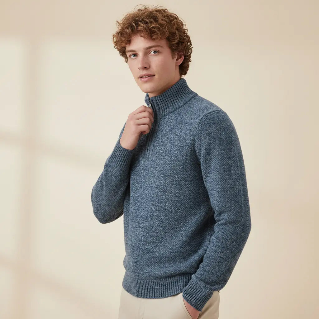 SaintGarnier™ | Norbert Half-Zip Sweater