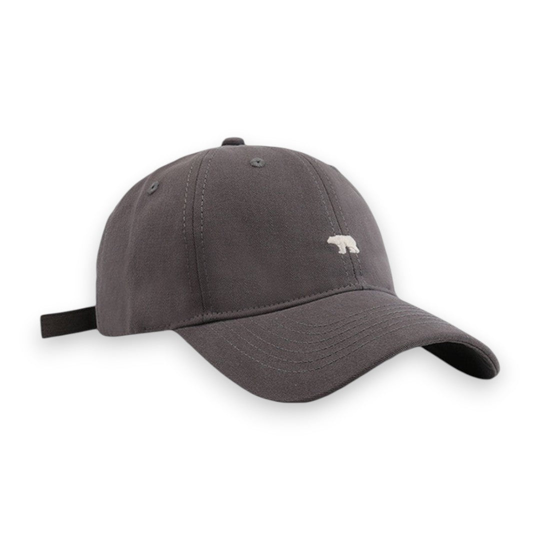 SaintGarnier™ | Polar Bear Embroidered Cap – Subtle Character, Everyday Comfort