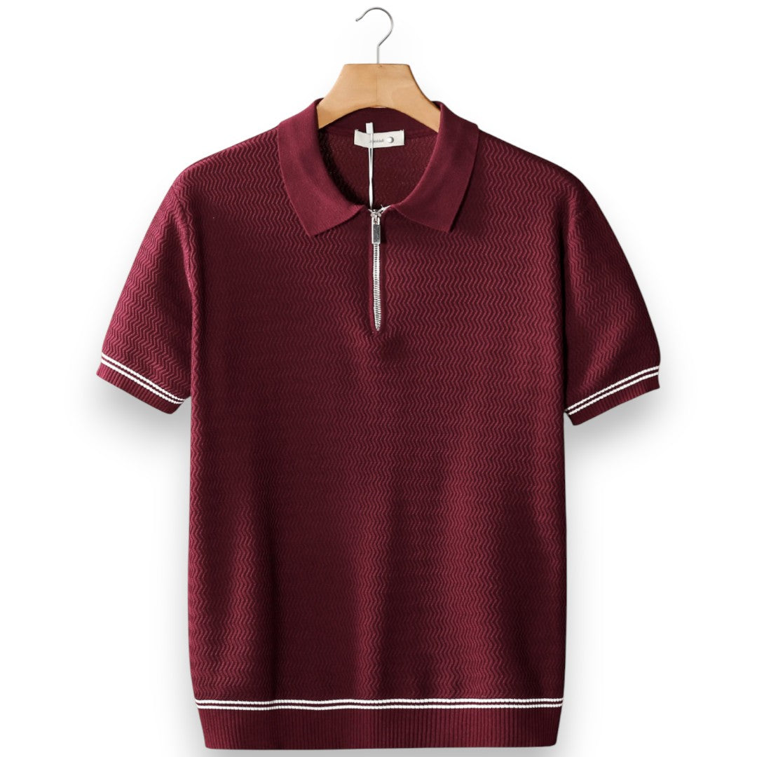 SaintGarnier™ | Porto Classic Zip Polo – Modern Heritage