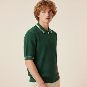SaintGarnier™ | Porto Classic Zip Polo – Modern Heritage