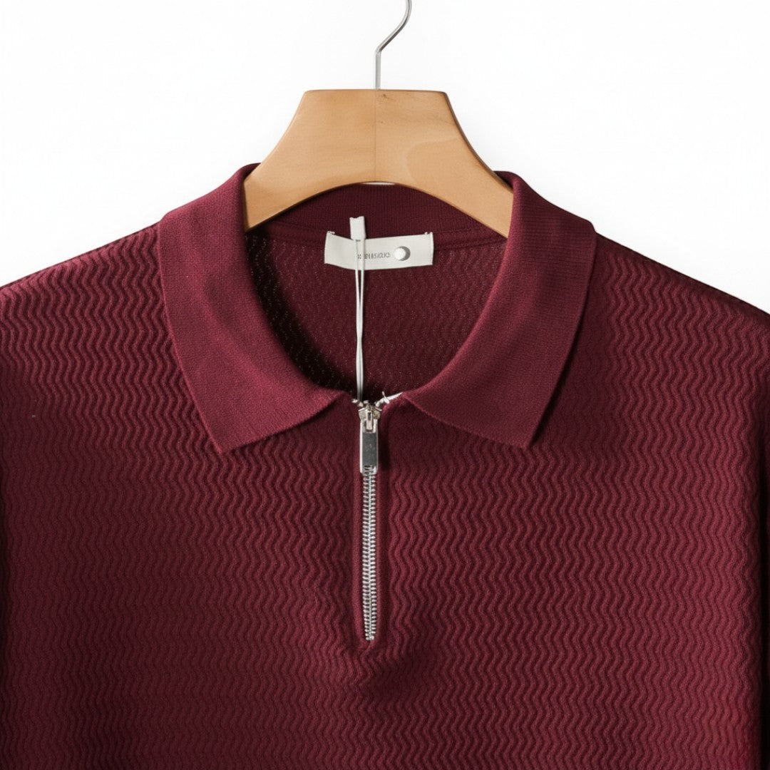 SaintGarnier™ | Porto Classic Zip Polo – Modern Heritage