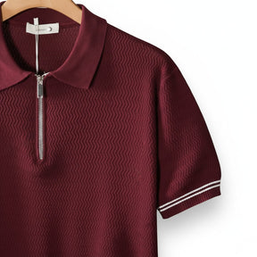 SaintGarnier™ | Porto Classic Zip Polo – Modern Heritage