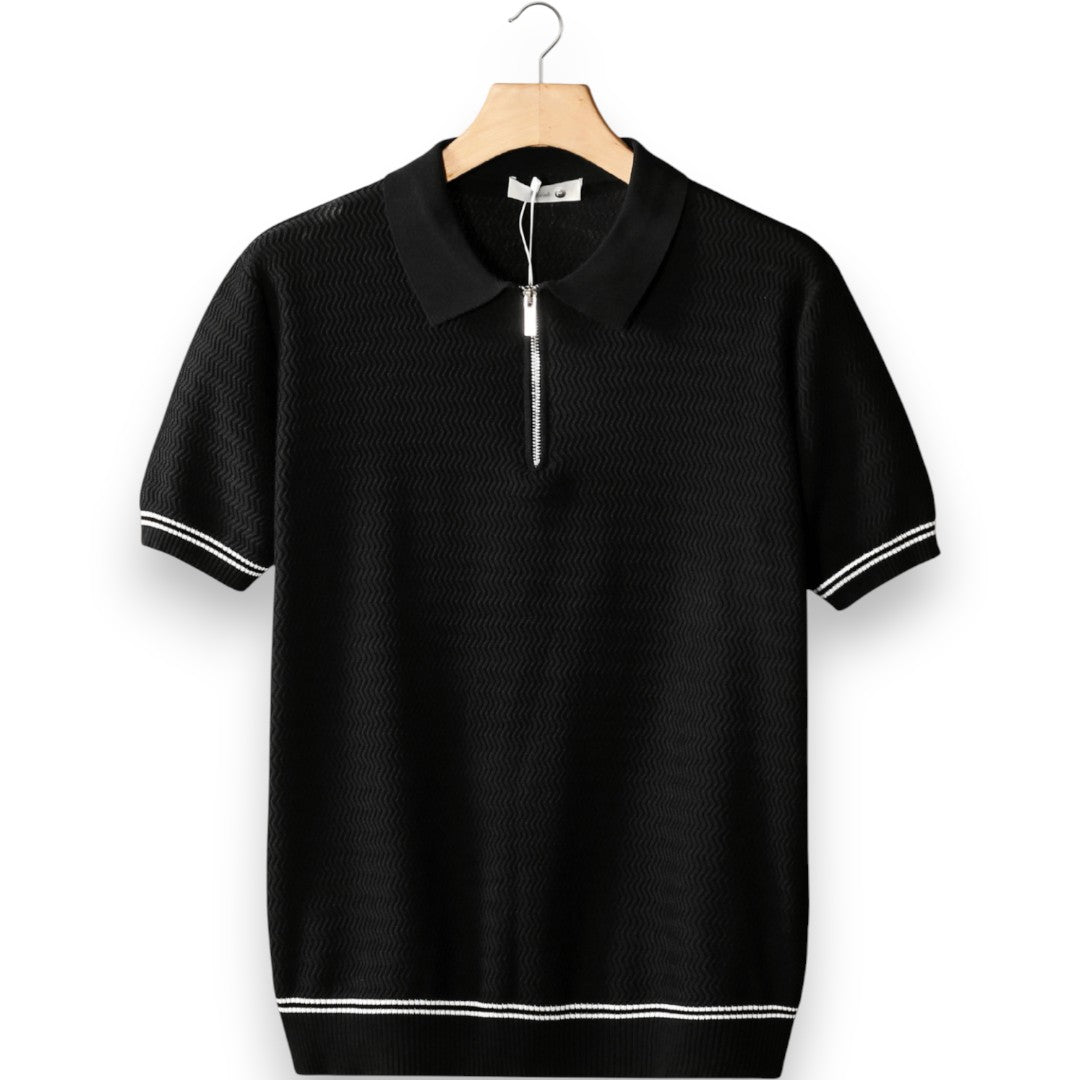 SaintGarnier™ | Porto Classic Zip Polo – Modern Heritage