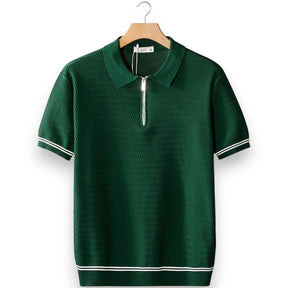SaintGarnier™ | Porto Classic Zip Polo – Modern Heritage