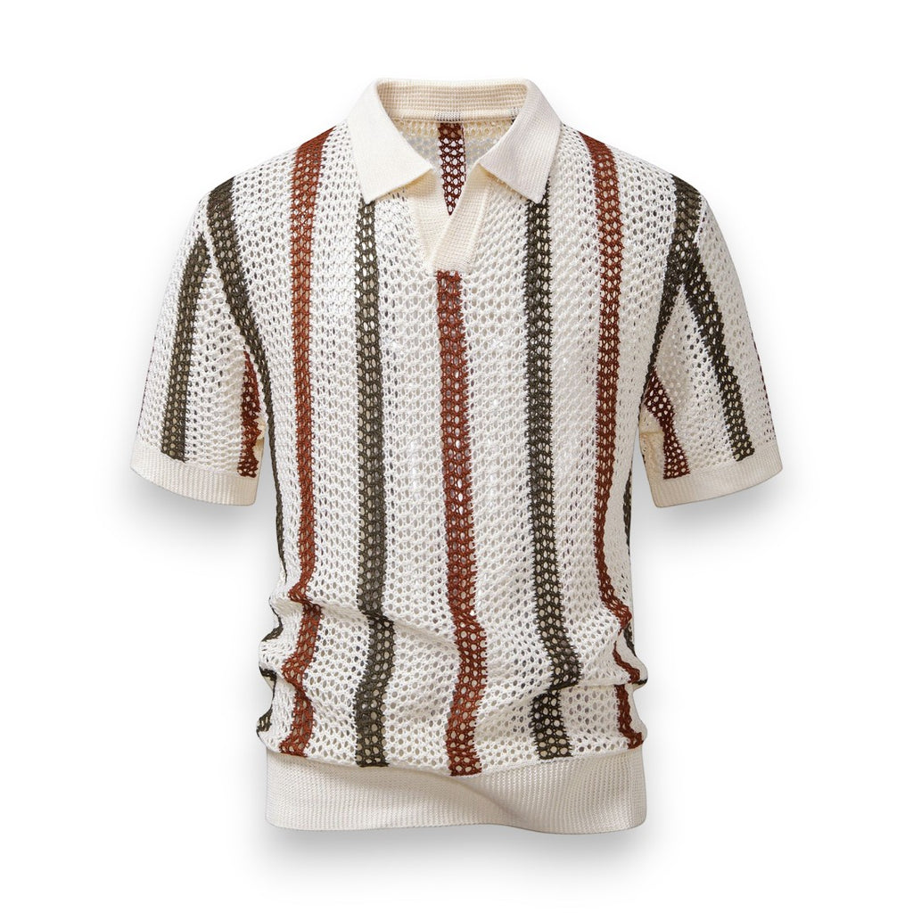 SaintGarnier™ | Portofino Crochet Set – Polo & Linen Pants