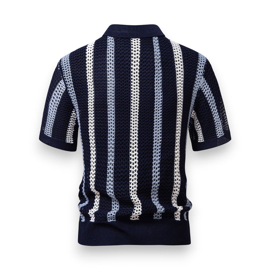 SaintGarnier™ | Portofino Crochet Set – Polo & Linen Pants