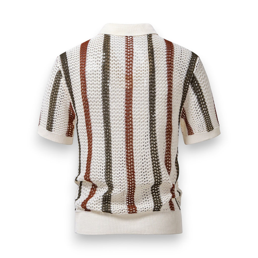 SaintGarnier™ | Portofino Crochet Set – Polo & Linen Pants