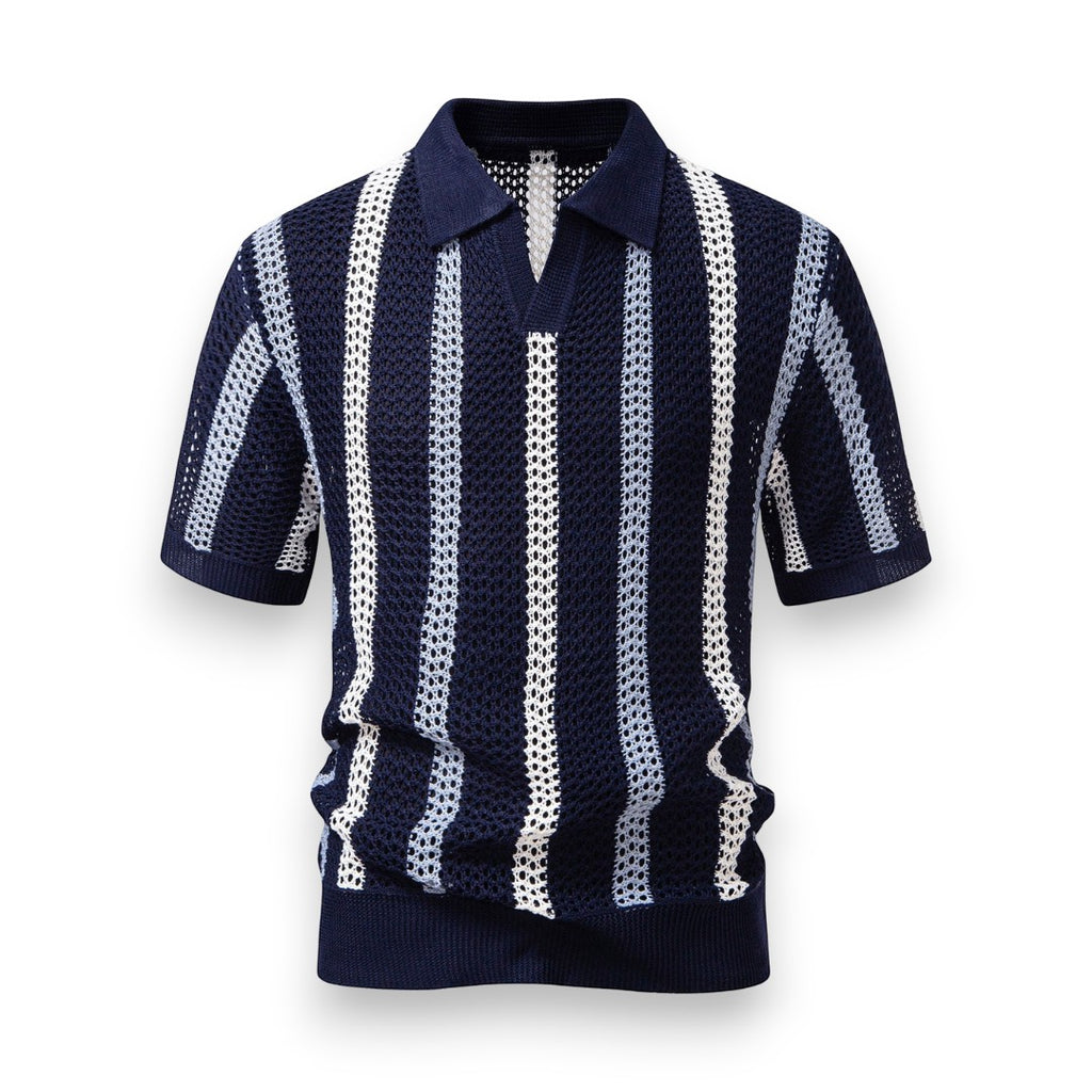 SaintGarnier™ | Portofino Crochet Set – Polo & Linen Pants