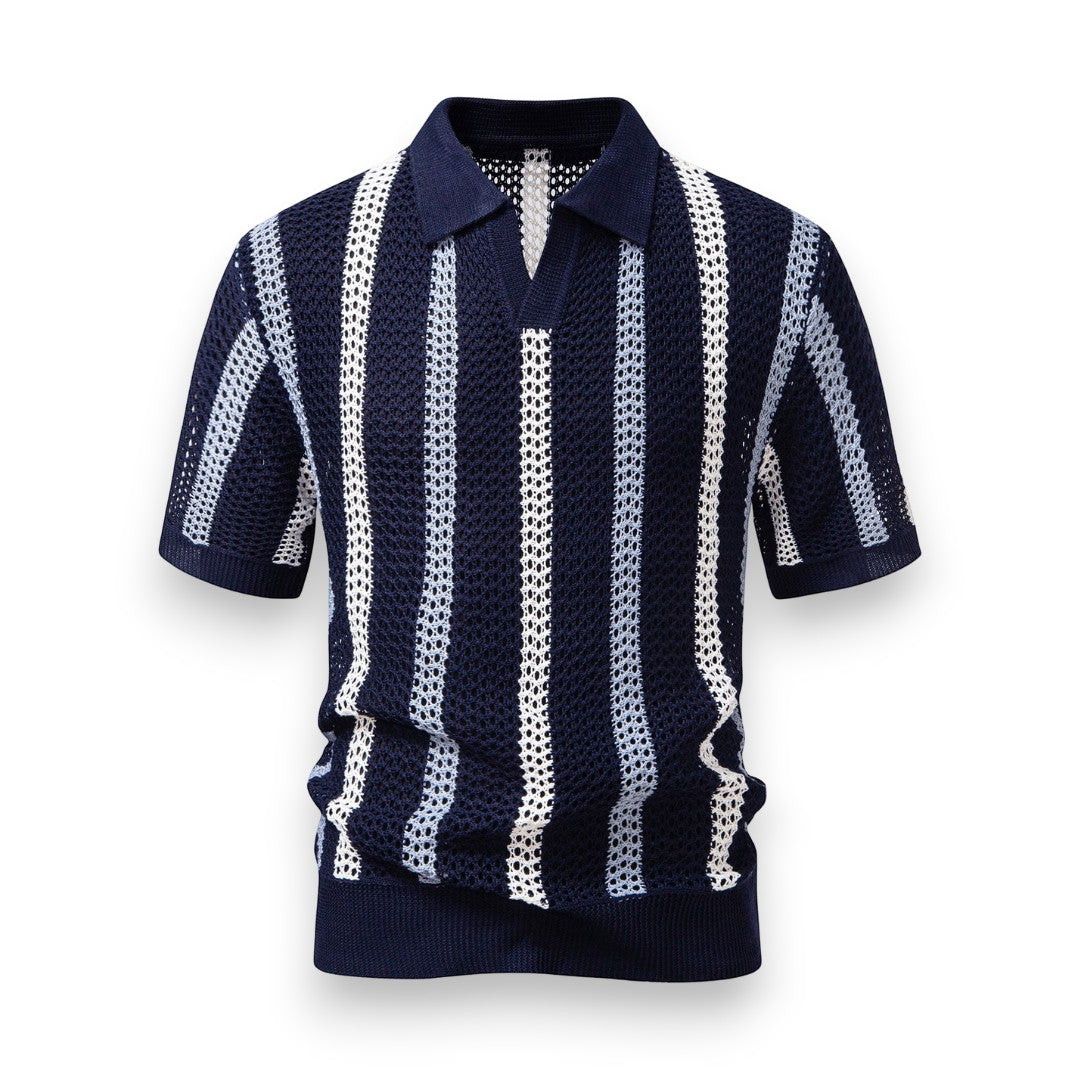 SaintGarnier™ | Portofino Crochet Set – Polo & Linen Pants