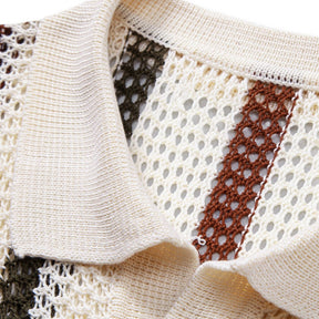 SaintGarnier™ | Portofino Crochet Set – Polo & Linen Pants