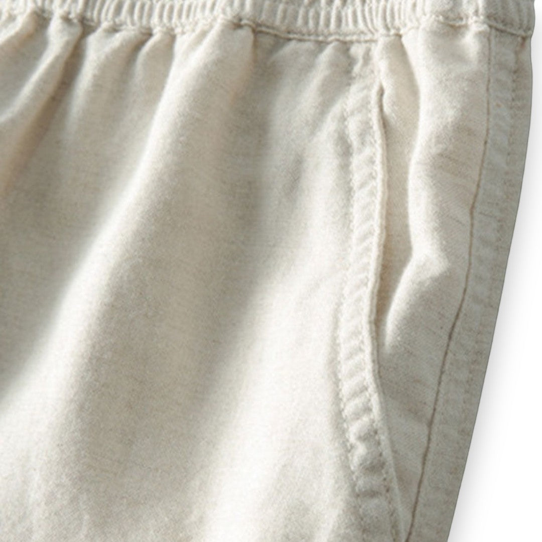 SaintGarnier™ | Portofino Crochet Set – Polo & Linen Pants