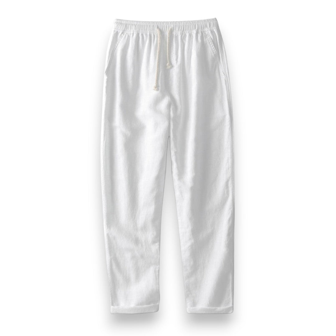 SaintGarnier™ | Portofino Crochet Set – Polo & Linen Pants