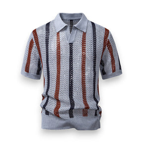 SaintGarnier™ | Portofino Crochet Set – Polo & Linen Pants