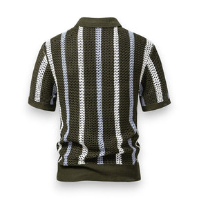 SaintGarnier™ | Portofino Crochet Set – Polo & Linen Pants