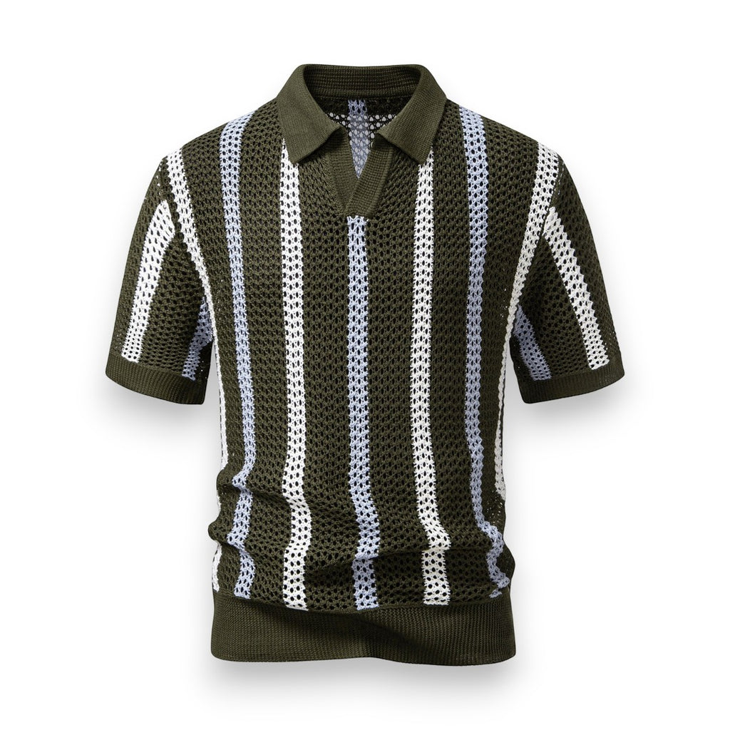 SaintGarnier™ | Portofino Crochet Set – Polo & Linen Pants