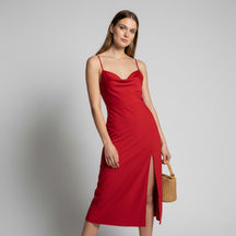 SaintGarnier™ | Rhea Satin Slip Dress