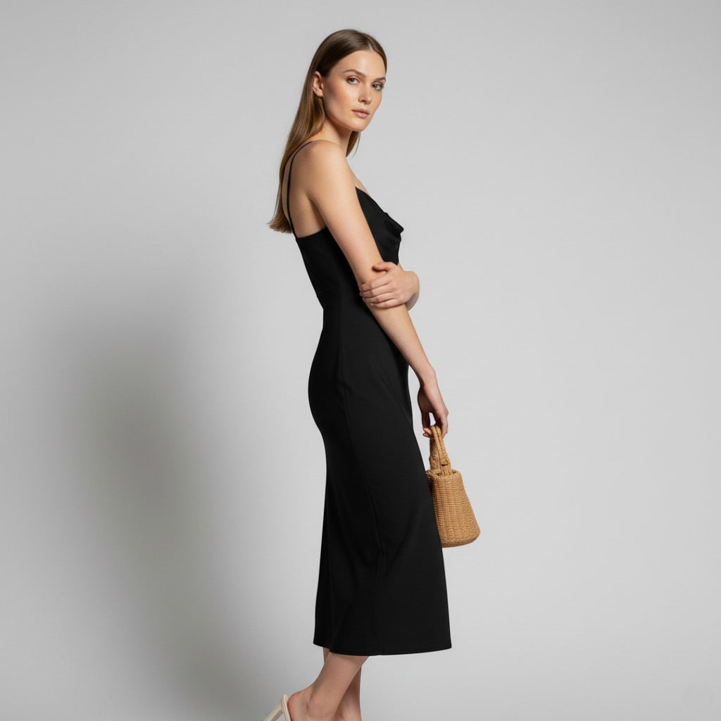 SaintGarnier™ | Rhea Satin Slip Dress