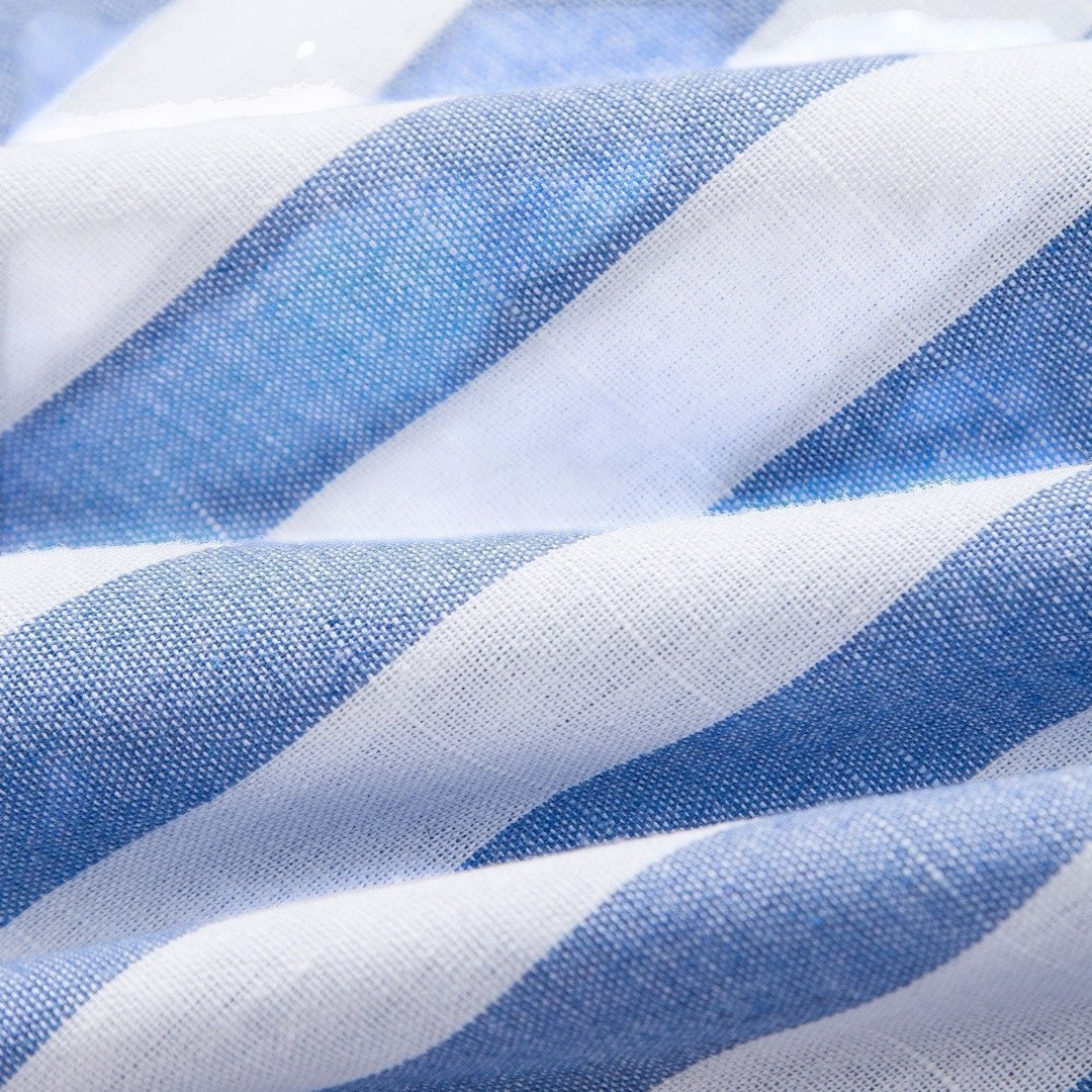 SaintGarnier™ | Riviera Striped Summer Set – Casual Shirt & Trousers