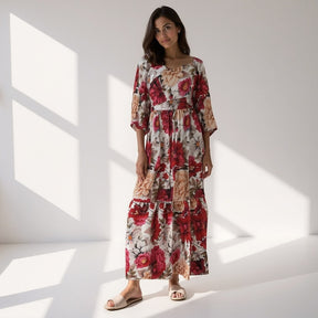 SaintGarnier™ | Rosabella Floral Maxi Dress
