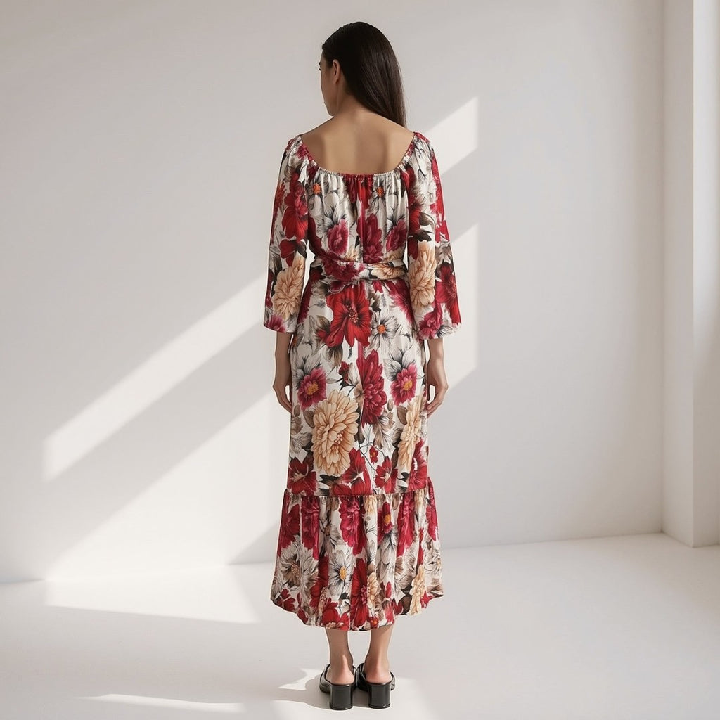 SaintGarnier™ | Rosabella Floral Maxi Dress