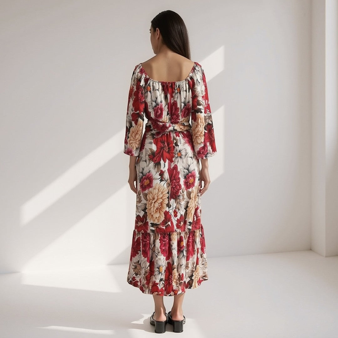 SaintGarnier™ | Rosabella Floral Maxi Dress