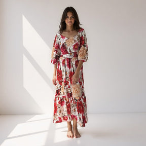 SaintGarnier™ | Rosabella Floral Maxi Dress