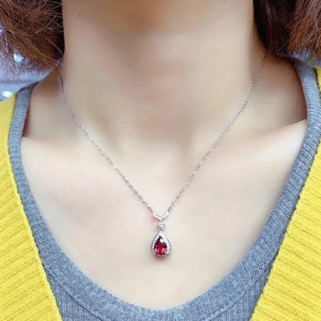 SaintGarnier™ | Ruby Elegance Pendant – Timeless Brilliance