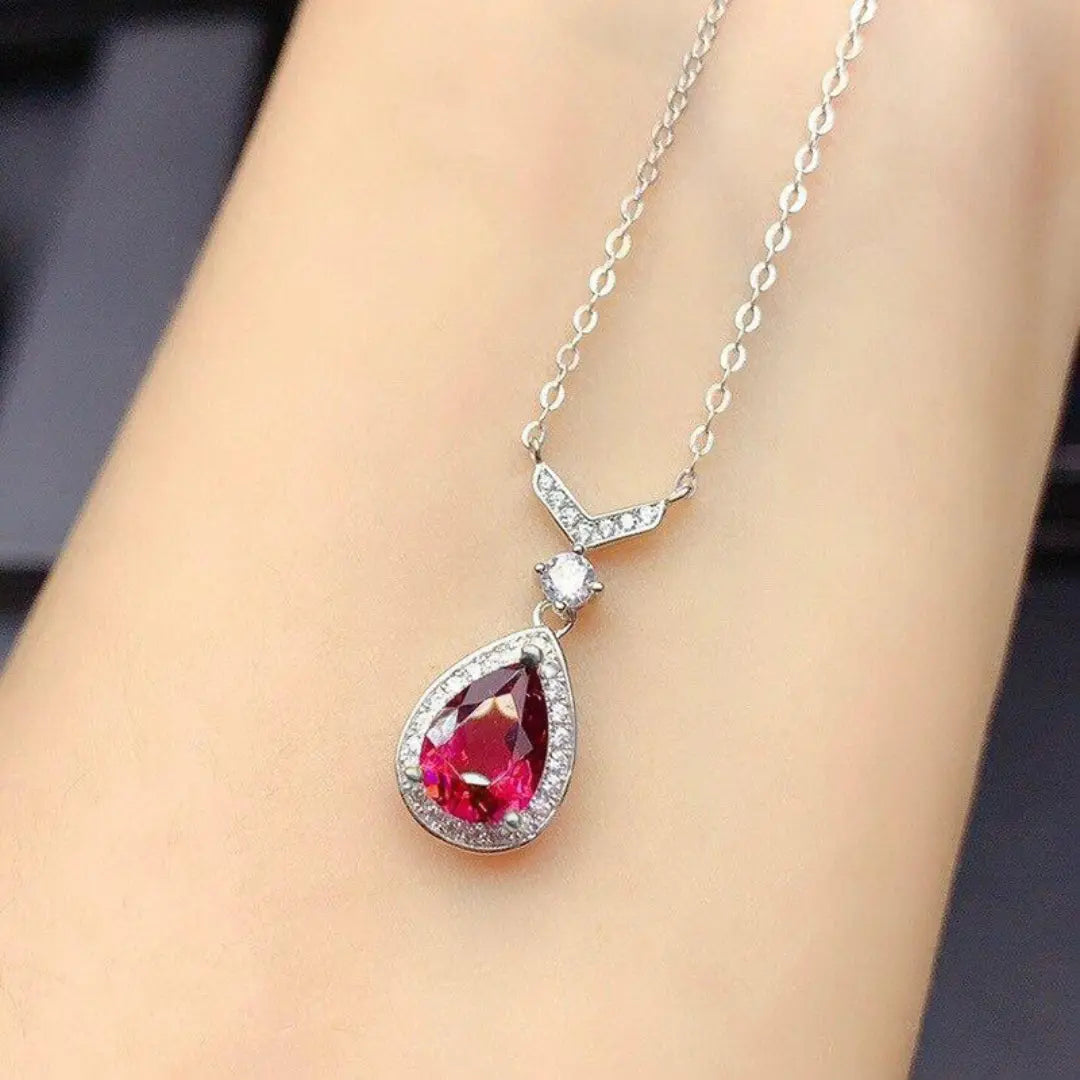 SaintGarnier™ | Ruby Elegance Pendant – Timeless Brilliance