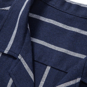 SaintGarnier™ | Sand Stripes Summer Set – Relaxed Shirt & Trousers